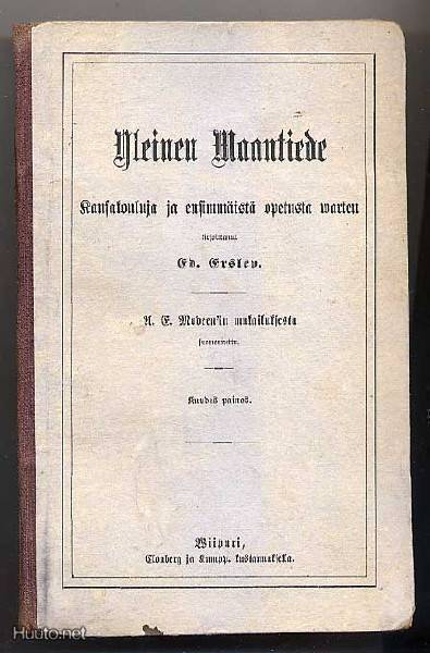 Yleinen Maantiede Kansakouluja ja ensimm. opet. warten(1882)