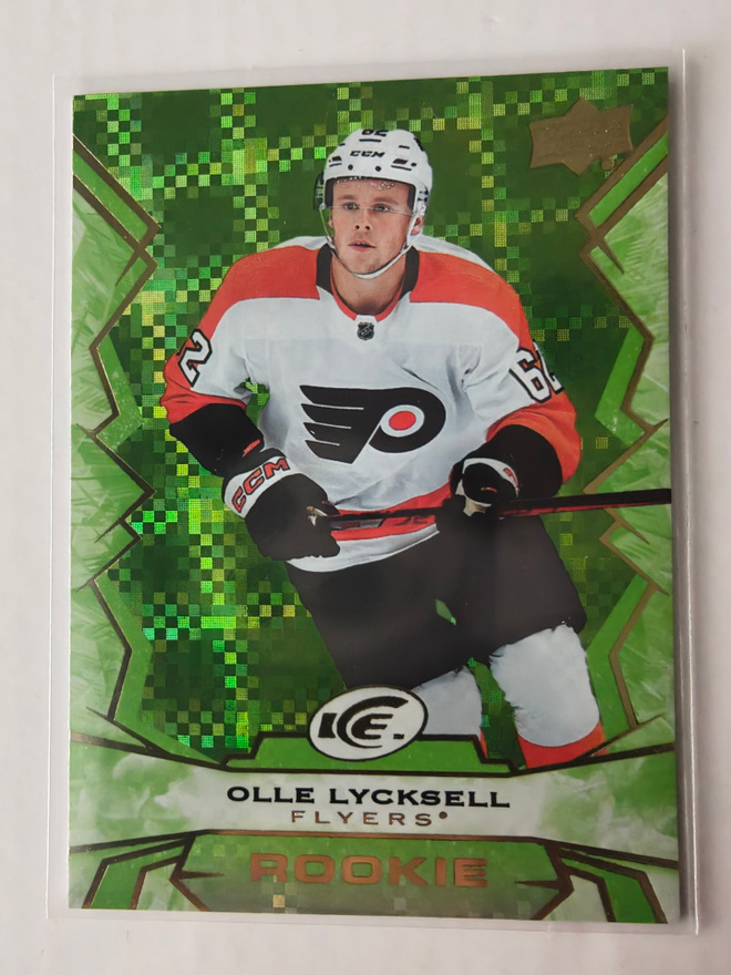 Olle Lycksell 2022-23 UD Ice Rookie Green
