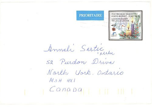 1996 POSTIMAKSU MAKSETTU ehiökuori Kanadaan