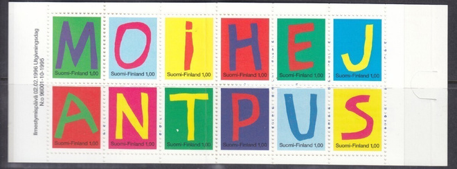 1996 Kirjaimia vihko postituoreena.