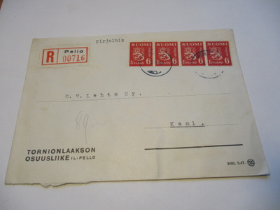 1946 Pello R liikekuori Tornionlaakson Osuusliike