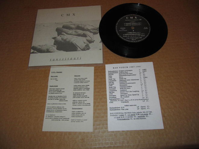 CMX 7"EP Tanssitauti Ps v.1990 EX/EX