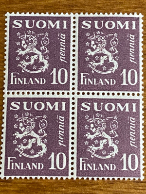 LEIJONAMALLI 1930 10PENNIÄ NELIÖ**