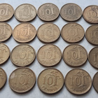 10 penniä, kaikki vuodet 1963-1982, 20 kolikkoa. Circ - pikkukuva 3