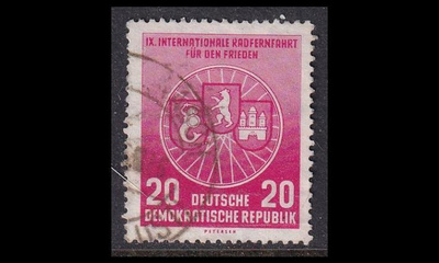 DDR 522 ** Pyöräily 20 Pf (1956)
