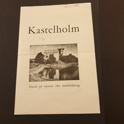 Ahvenanmaa Kastelholm turistiopas v-49 ruotsinkiel.