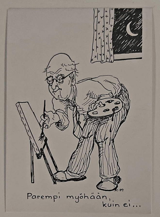 "Parempi myöhään, kuin ei...""-KULKEMATON POSTIKORTTI