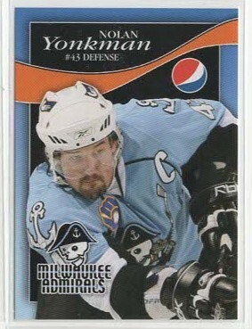Nolan Yonkman 08-09 Milwaukee Admirals Team Issue Pepsi