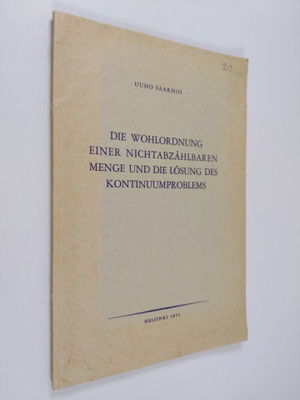 Uuno Saarnio : Die Wohlordnung einer nichtabzählbaren Men...