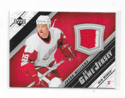 05-06 UD Game Used Jersey # Jason Williams Det Ässät 2-väri