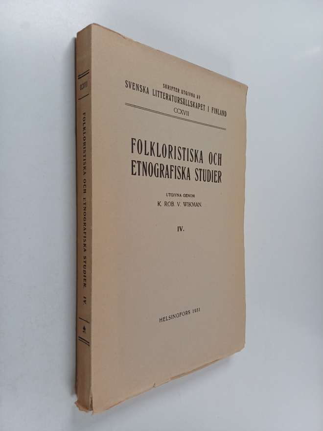 Folkloristiska och etnografiska studier 4