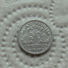 50 centimes état français 1942 Ranska Etat Francais - pikkukuva 3