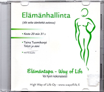 Audio-CD: ELÄMÄNHALLINTA - WAY OF LIFE