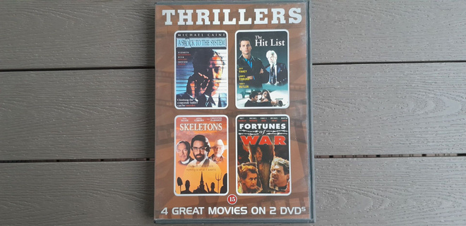 DVD: Thrillers - 4 Leffan Kokoelma, 2xDVD (1990-1996/?)