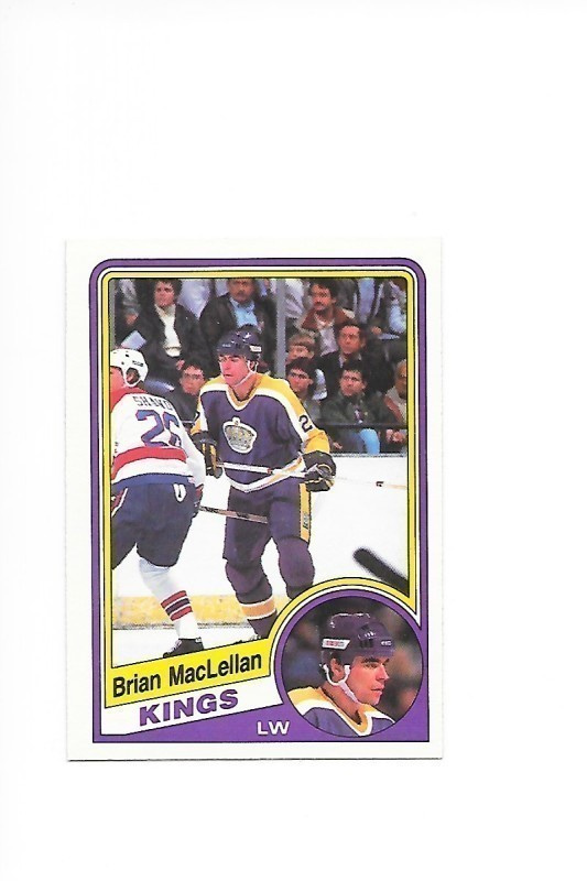 1984-85 OPC #87 Brian MacLellan Los Angeles Kings RC