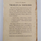 Yrjö J. E. Alanen : Yksilö ja yhteisö - pikkukuva 2