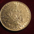 1 franc 1960. Ranska-France - pikkukuva 2