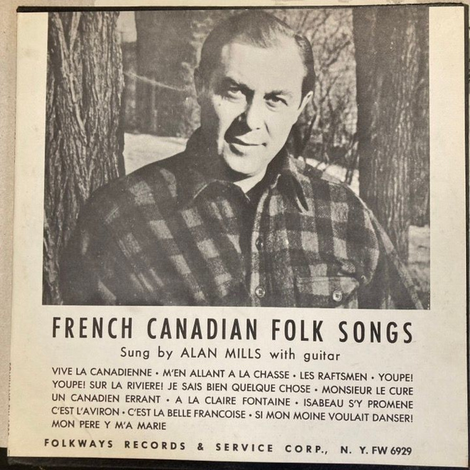 Alan Mills - French Canadian Folk Songs (US/1952) 10'' LP
