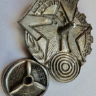 VANHA CCCP Ruuvimerkki Voroshilovin Ampuja 38mm KIVA Mutteri - pikkukuva 2