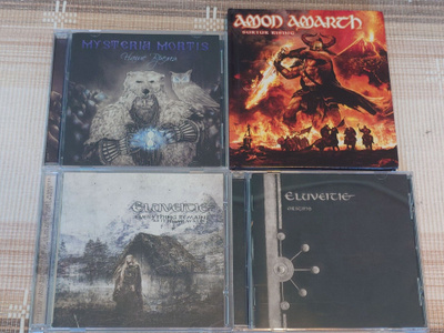 Metalli CD 4kpl. Amon Amarth, Eluveitie 2, Mysteria Mortis
