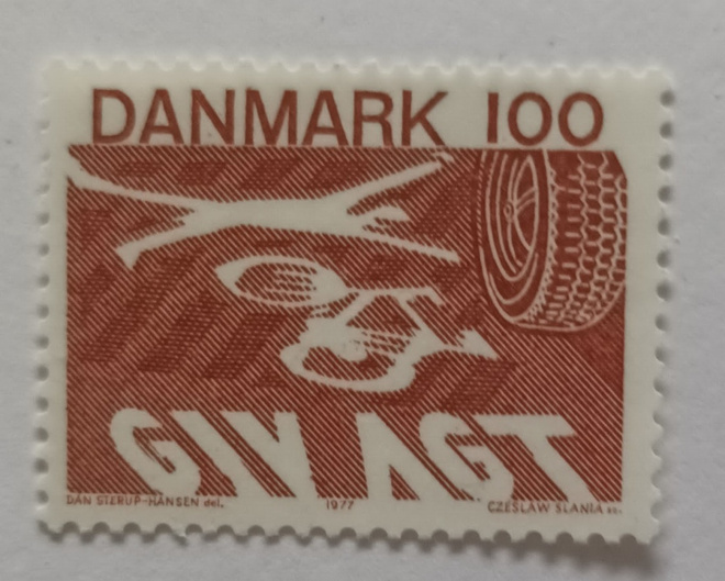 Tanska: uusi katuliikennejärjestely 1977, Mi 637 **