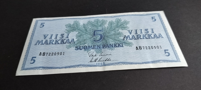 5mk 1963, UUS-Luu, AB-sarjaa,taittamaton, KL 9