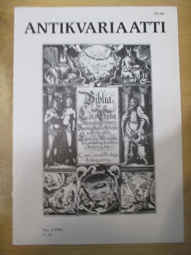 ANTIKVARIAATTI 1992 3 (5. vsk)