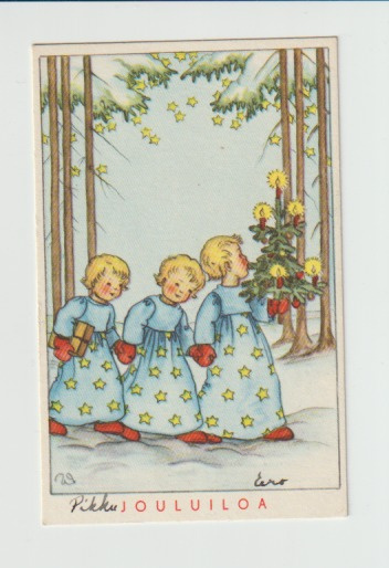 Postikortti, JOULUKORTTI, Vanha, pikkukoko 7x11