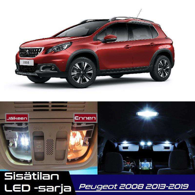 Peugeot 2008 Sisätilan LED-sarja 9-osainen