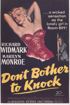 Marilyn Monroe, "Don`t Bother ti Knock" , filmitähti. e155