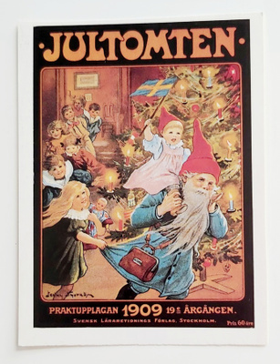 "Jultomten"-KULKEMATON POSTIKORTTI