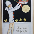 Margit Broberg: Klovnimainen leidi tuo Pääsiäismunia p. 1932 - pikkukuva 1