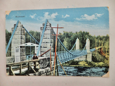 VANHA Postikortti Sakkola Kiviniemi Luov Karjala 1920