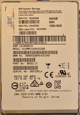 400GB SSD 12Gb SAS