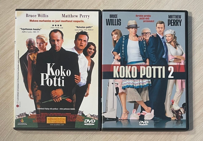 Koko potti 1&2 (2DVD) Bruce Willis & Matthew Perry