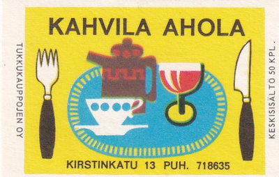 Kahvila Ahola , Kirstinkatu 13  4/10