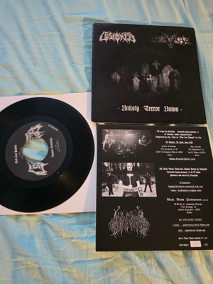 Enthroned / Goatlord – Unholy Terror Union (7” EP, 1999, Bla