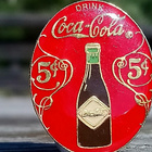 Coca - Cola Kuuluisa Vanha mainos. Halkaisija - 28 mm. - pikkukuva 5