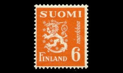 323 ** Leijona 6 mk oranssi (1947)