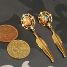 Vintage gold dream catcher korvakorut - pikkukuva 5