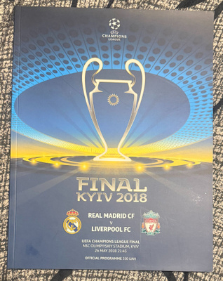 UEFA CHAMPIONS LEAGUE FINAL KYIV 2018 PROGRAMME