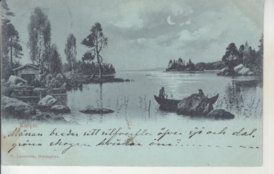 Kuopio kuutamokortti 1901 lähetetty