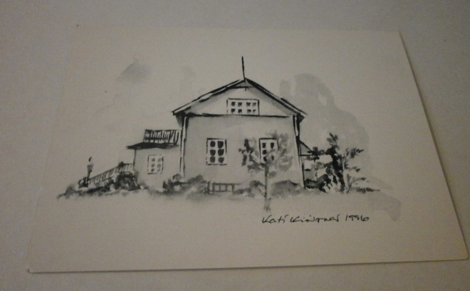 Kati Kivisaari: Viinitilan vanha rakennus (1996), ei kulk.