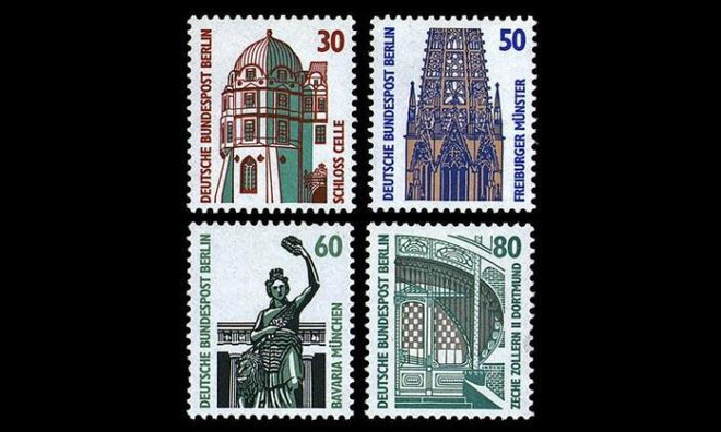 Berlin 793-6 ** Käyttösarja nähtävyyksiä (1987)