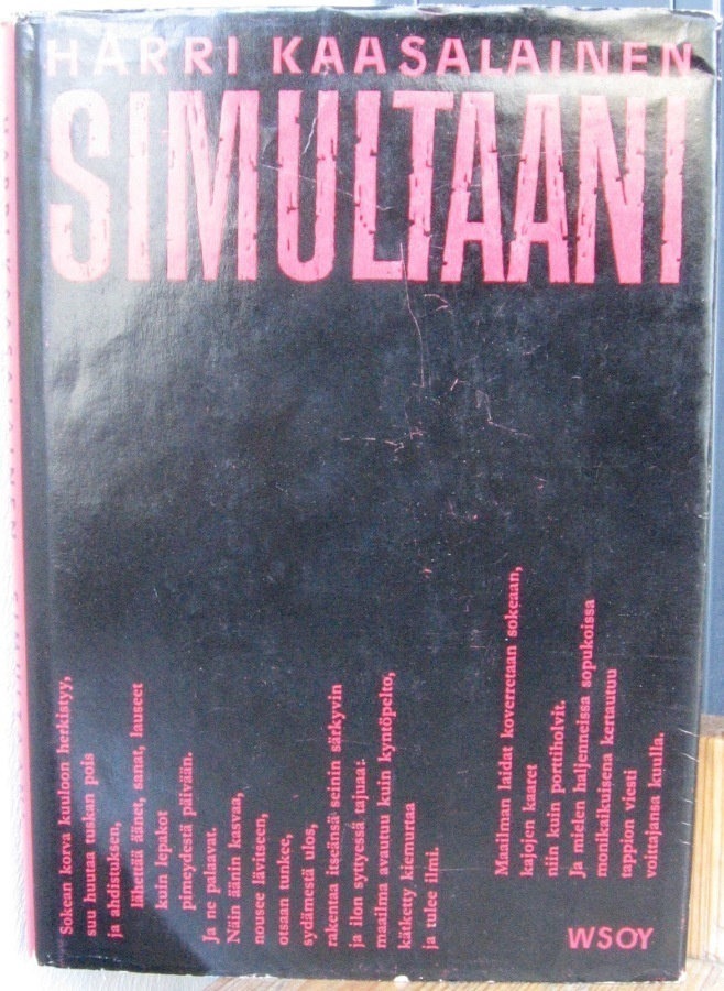 Harri Kaasalainen: Simultaani, Wsoy 1960. 78 s.