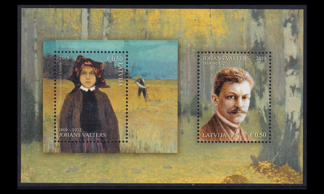 Latvia 1067-8BL46 ** Taiteilijoita (2019)