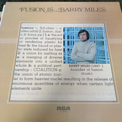 BARRY MILES: Fusion Is… * UK 1978