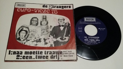 De Strangers Naa Moette 7" sinkku Eurovision 1976 Belgia
