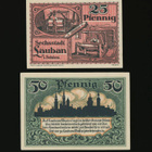 Saksa Notgeld 25, 50 Pfennig, Lauban 1920 - pikkukuva 1