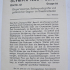 VANHA Tupakkakortti Olympia 1936 Mestari Birgen Vasenius - pikkukuva 2